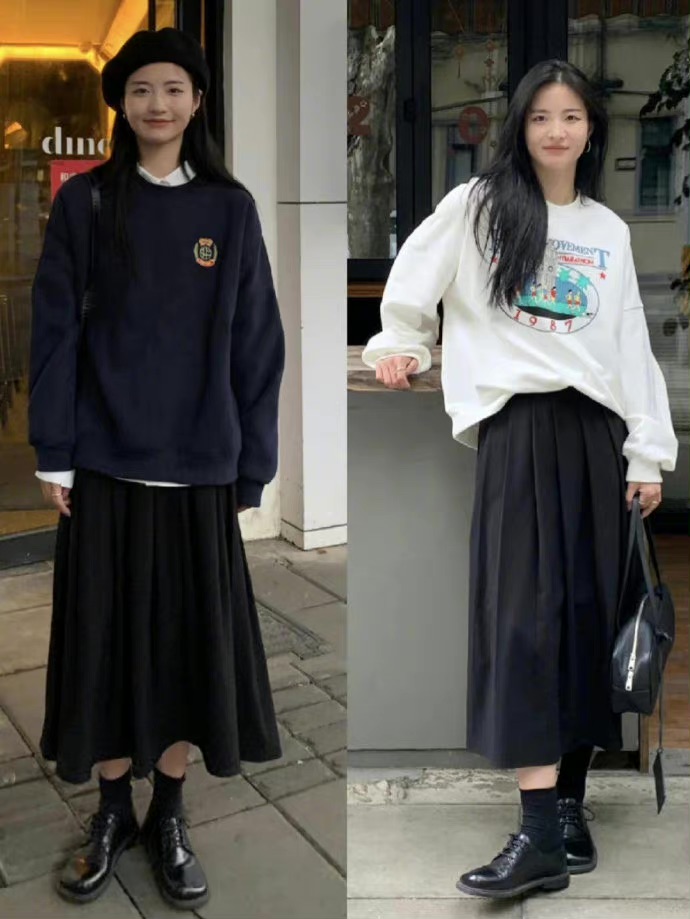 新款韩系穿搭让你一个礼拜不重样,韩系宽松冬季穿搭