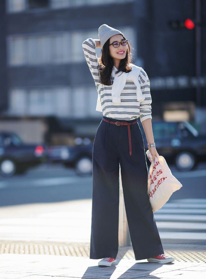 如获至宝的阔腿裤穿搭精髓,一年四季窄版阔腿裤穿搭