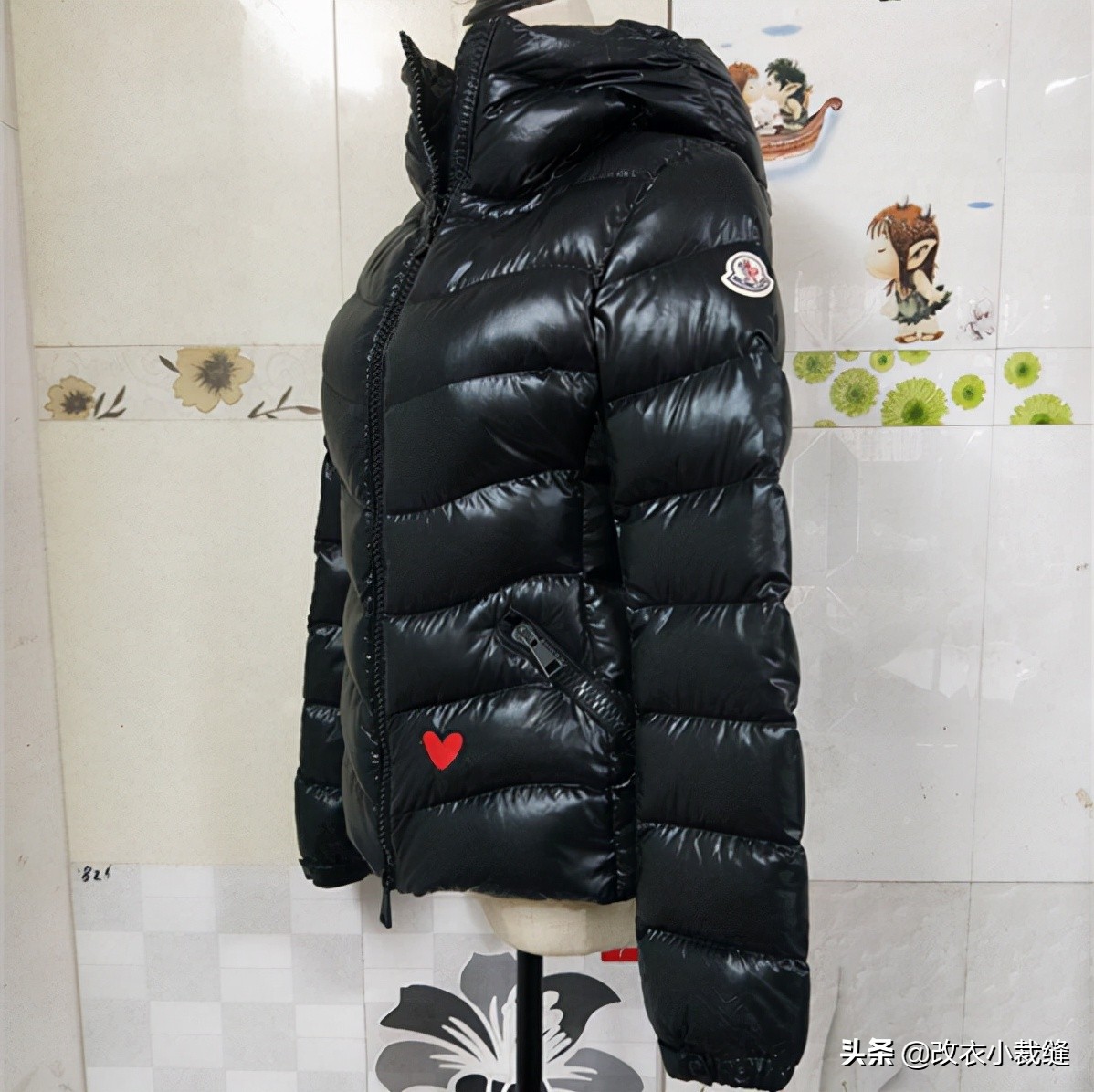 羽绒服破洞除了补丁还有什么方法,枣阳羽绒服破洞刺绣修补