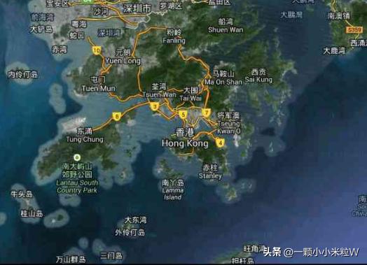 香港行政区和新界岛,九龙半岛与新界