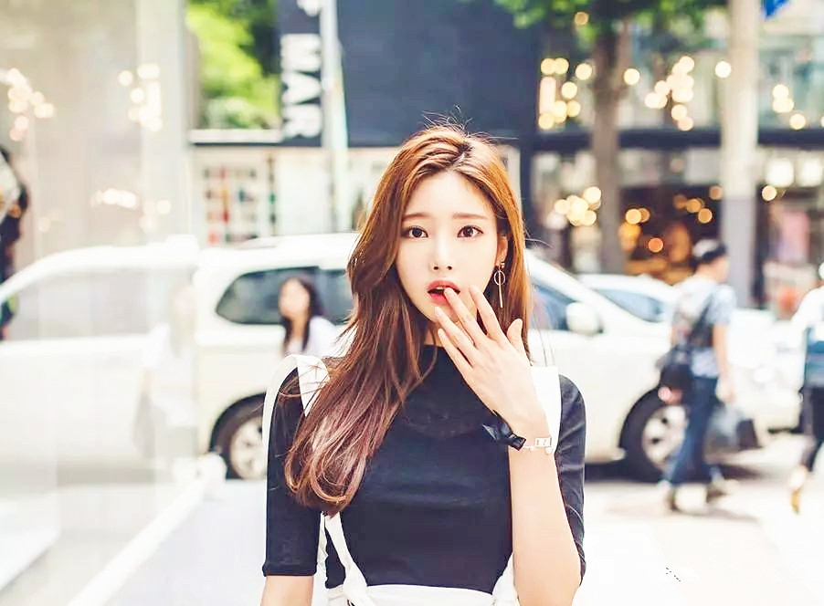 韩国朴正允街拍,韩国健身模特朴正允