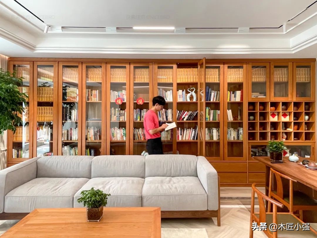 胡桃木极简大平层,北京180平大平层4房