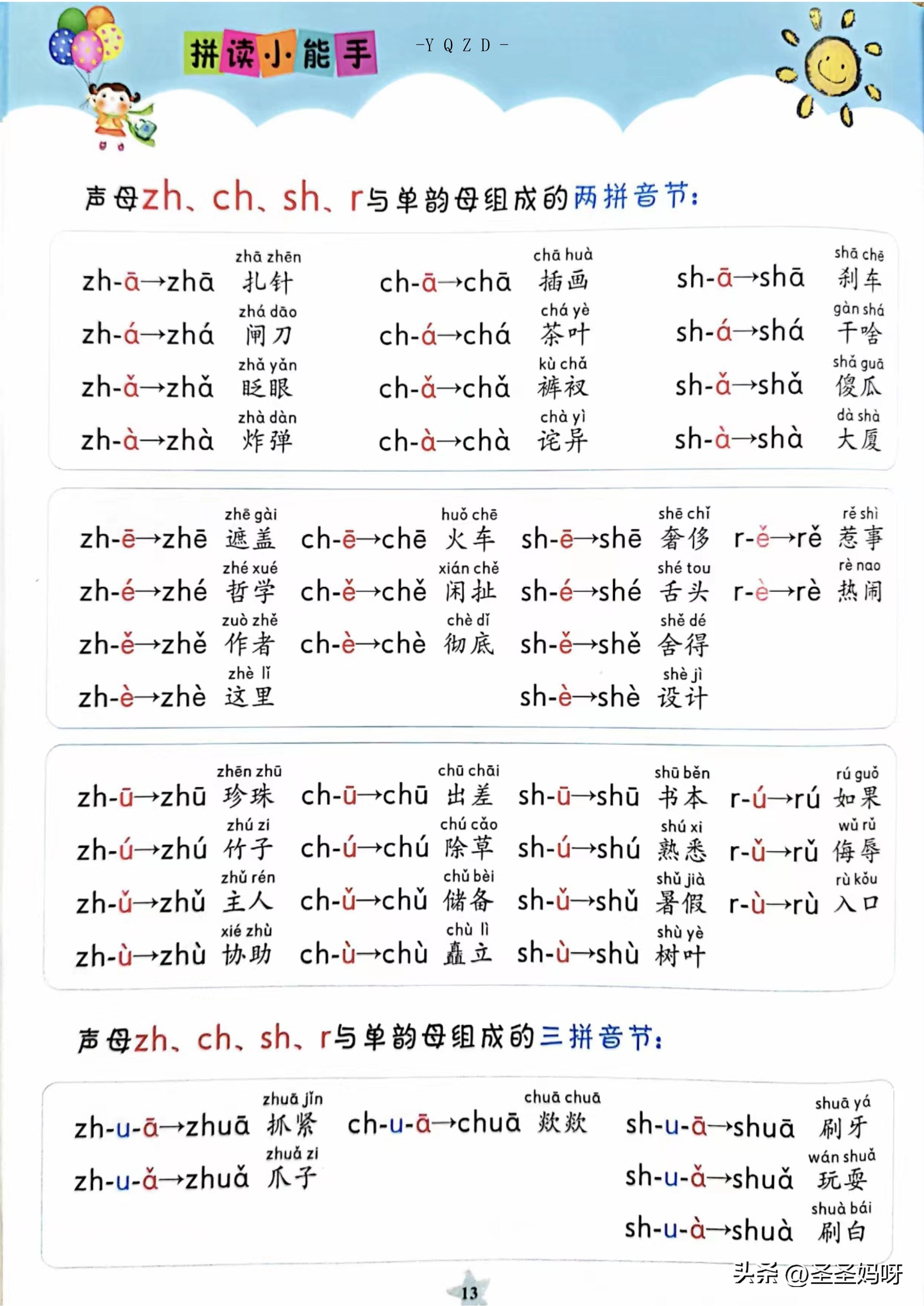 一年级aoouiu拼音拼读教学,如何教一年级快速的学拼音拼读