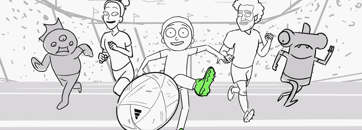 adidas瑞克和莫蒂,足球鞋阿迪达斯瑞克和莫蒂