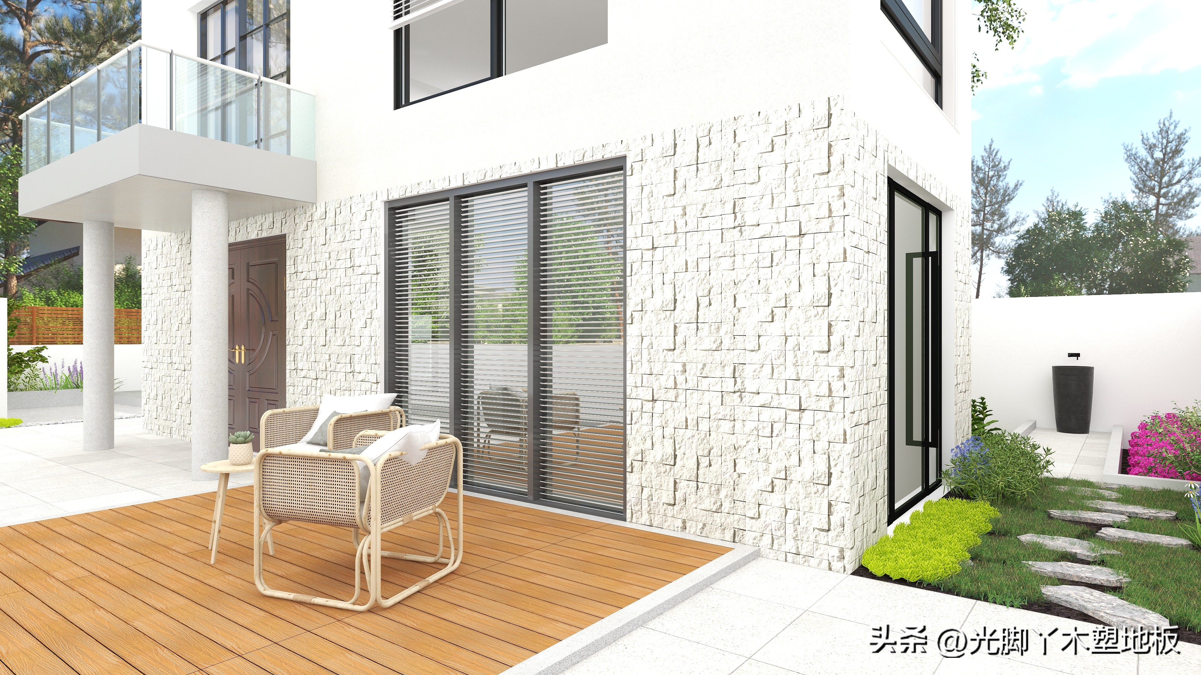 园林绿化户外塑木,木塑板材环保