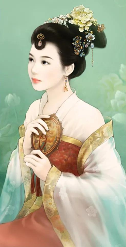 精美手绘手机壁纸古装演员,唐嫣古装高清壁纸