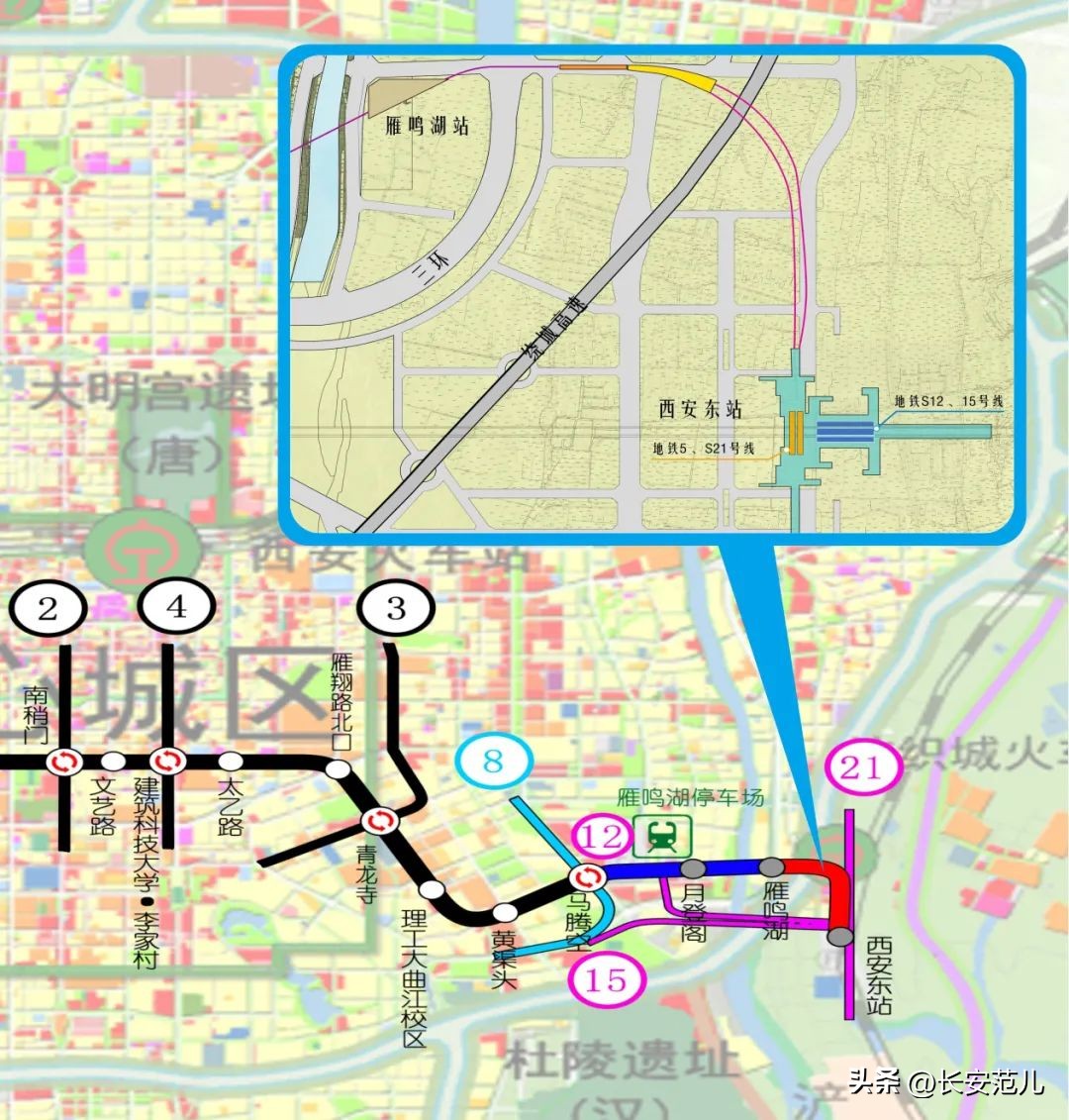 西安东成高铁规划图,西安高铁东站片区最新规划