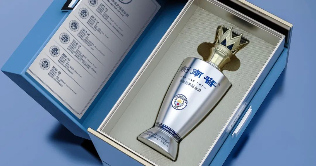 剑南春曼城冠军纪念酒和青铜器,剑南春曼城冠军纪念酒在哪抢