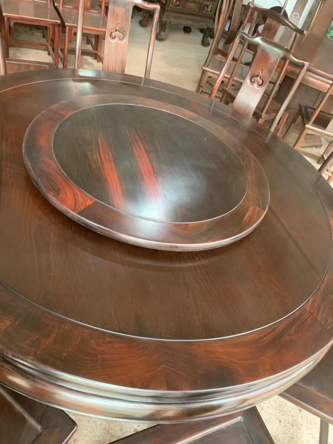 大红酸枝138的餐桌价格,大红酸枝餐桌十二件套