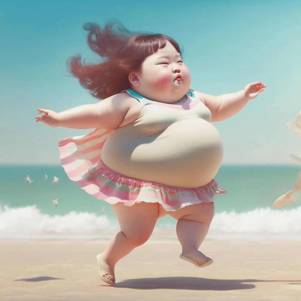 生气又可爱的小胖妞头像真人,小胖妞微信头像卡通