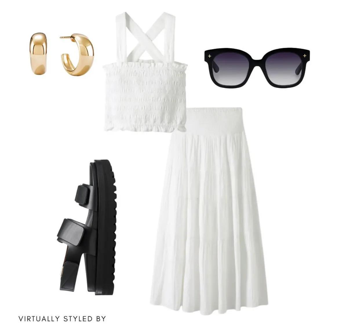 蓝白黑色搭配图片,蓝白怎么搭配出高级感