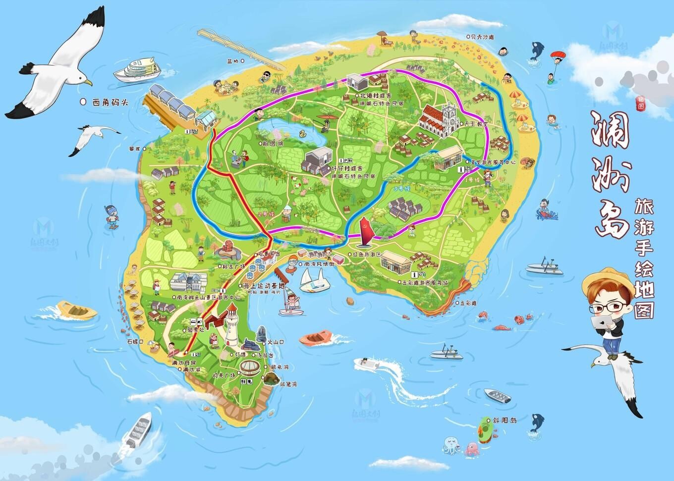 北海涠洲岛旅游最全攻略,广西北海涠洲岛绝美照片