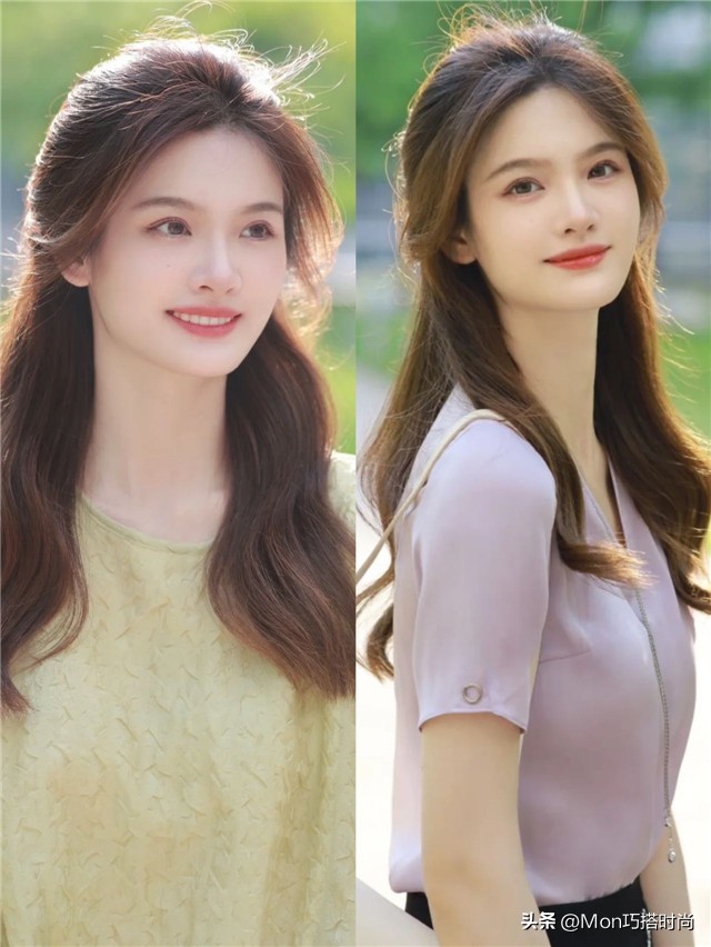 3种洋气减龄显脸小的扎发教程,适合圆脸的减龄扎发