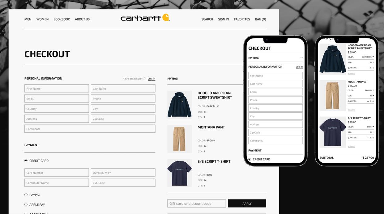 网站设计｜欧*男美**装女装网站定制设计策略