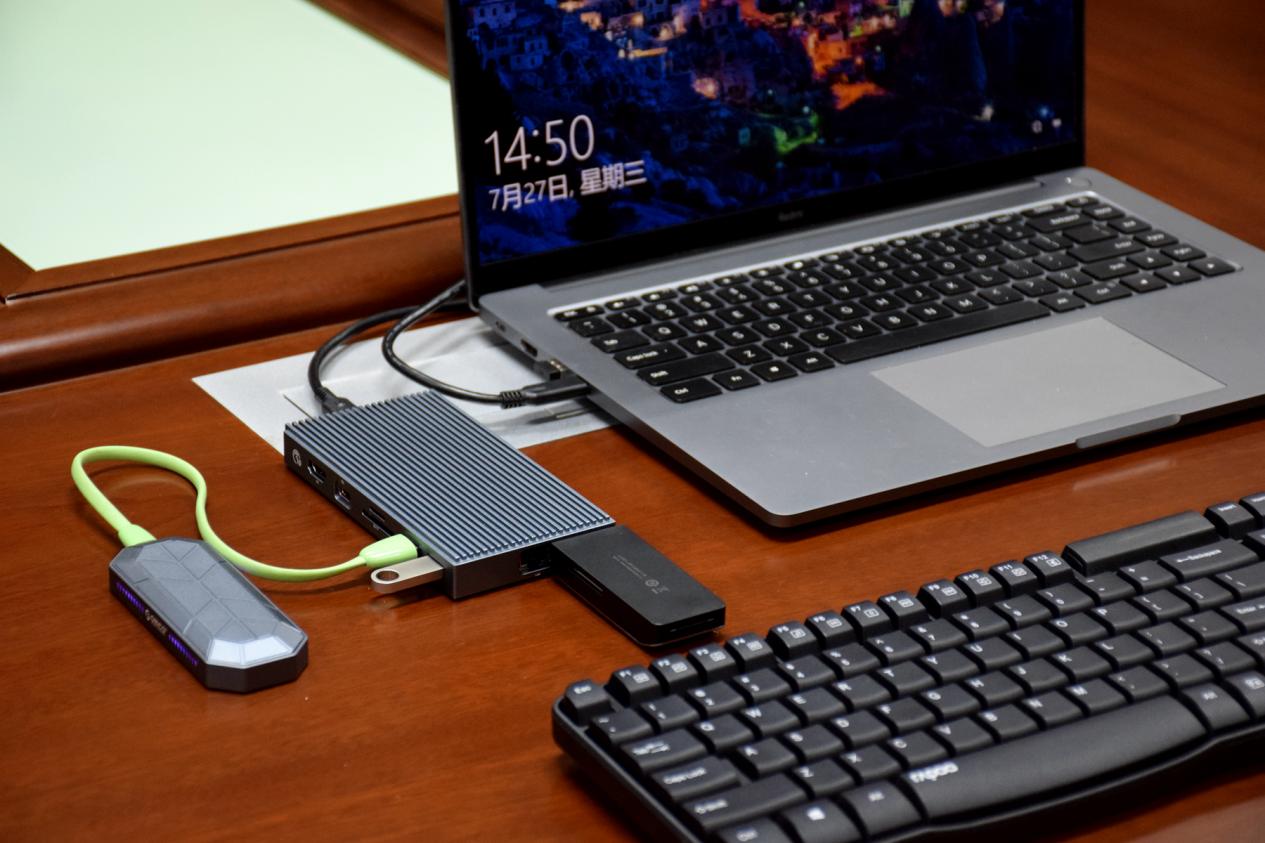 笔记本电脑硬盘扩展口和预留口,海备思扩展坞硬盘盒二合一