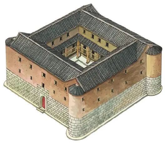 上三间下二廊客家民居建筑,中国传统民居建筑集