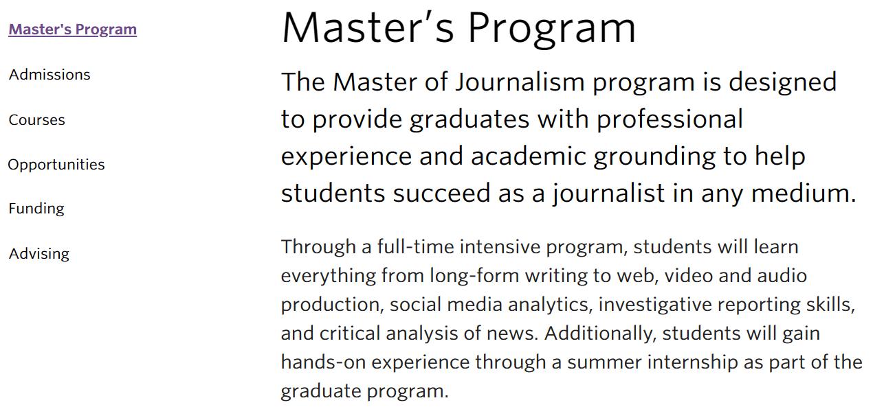 新南威尔士大学传媒硕士申请条件,哥伦比亚大学新闻系硕士