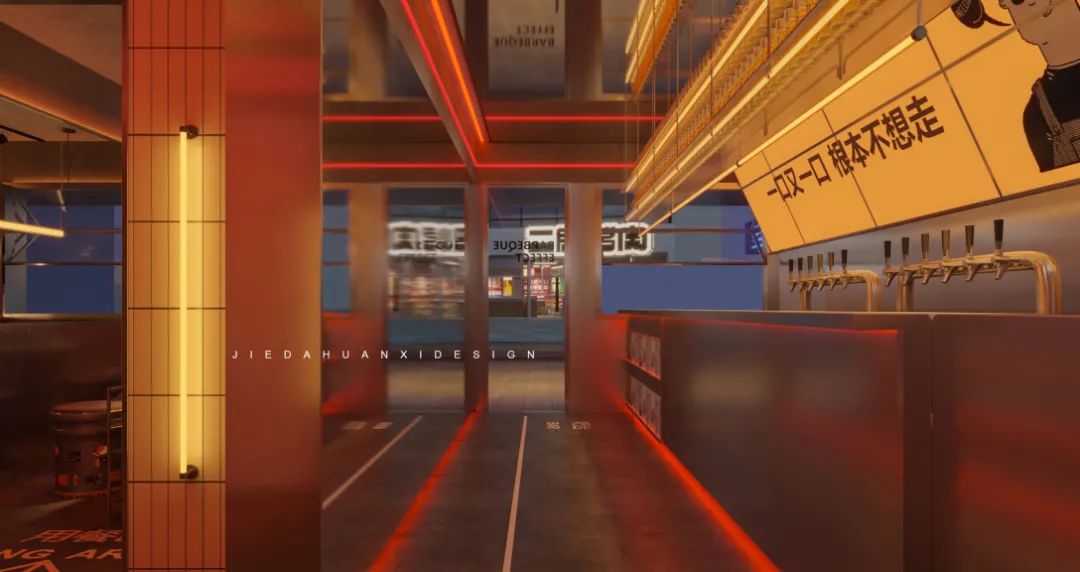 高端烤肉餐饮设计,烤肉店最平价的设计风