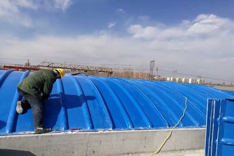 清远玻璃钢集气罩厂家,玻璃钢除臭密封集气罩