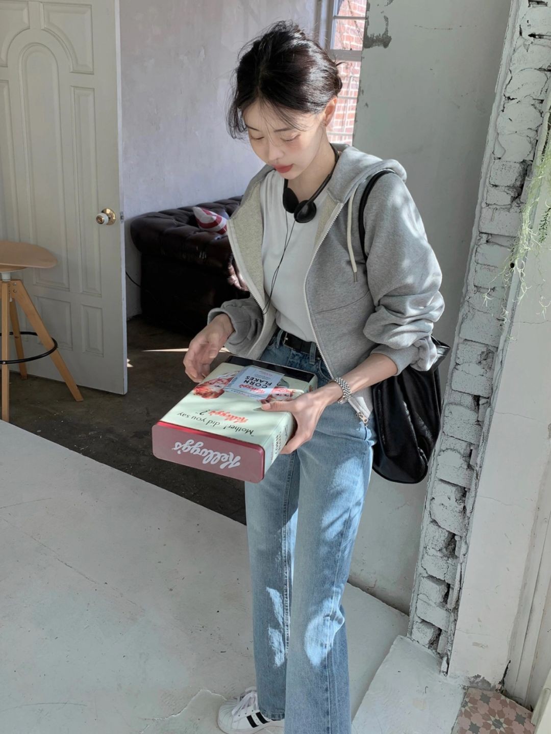 初秋韩国小姐姐温柔风怎么穿,韩国休闲风穿搭女高级感