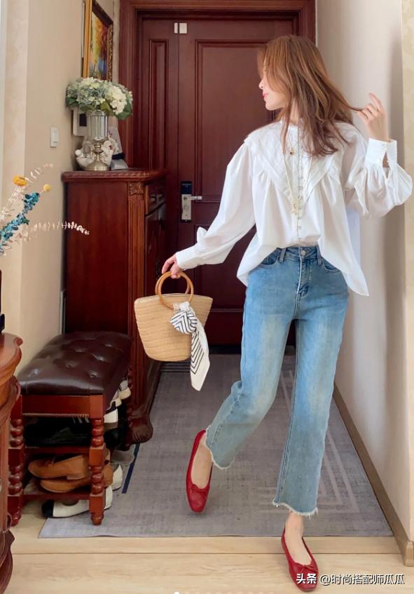 单鞋时尚风芭蕾鞋,芭蕾鞋显高