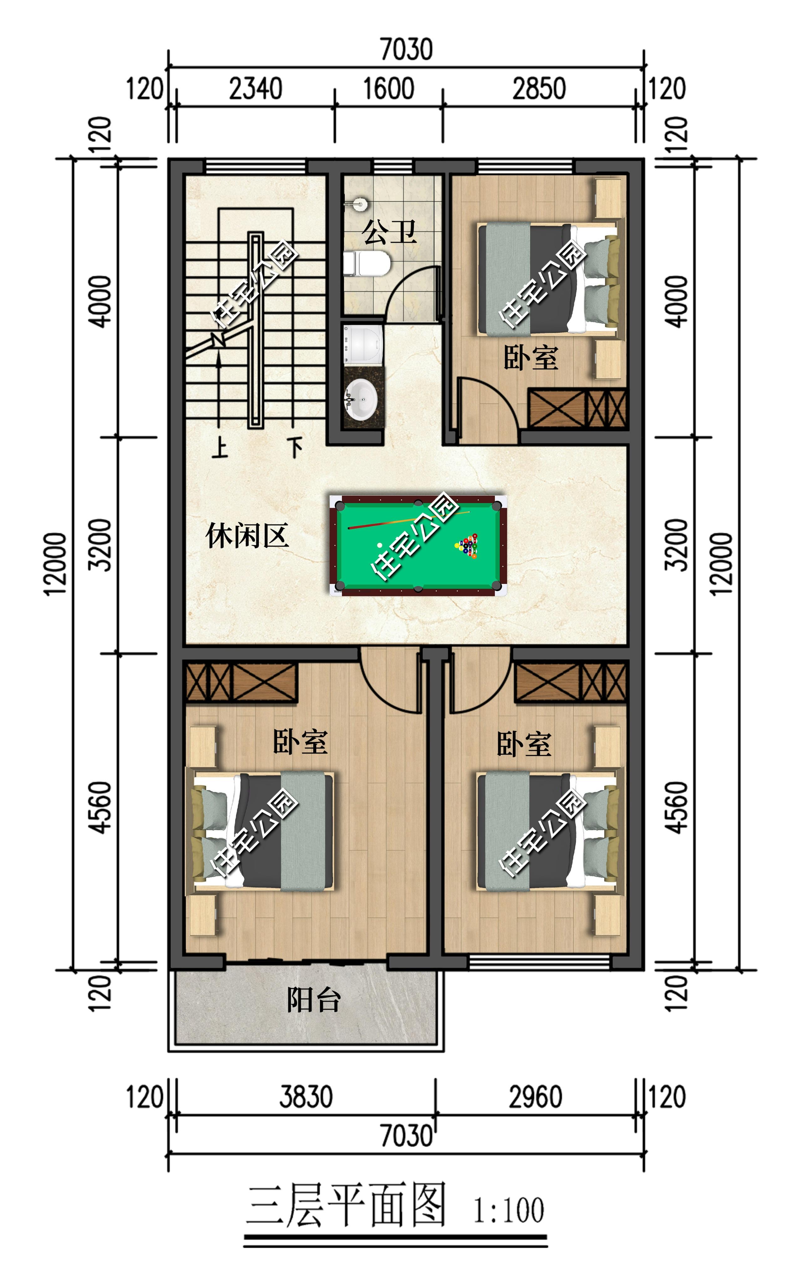 两侧有邻居不能开窗图纸怎么设计,左右有邻居不开窗的设计图纸