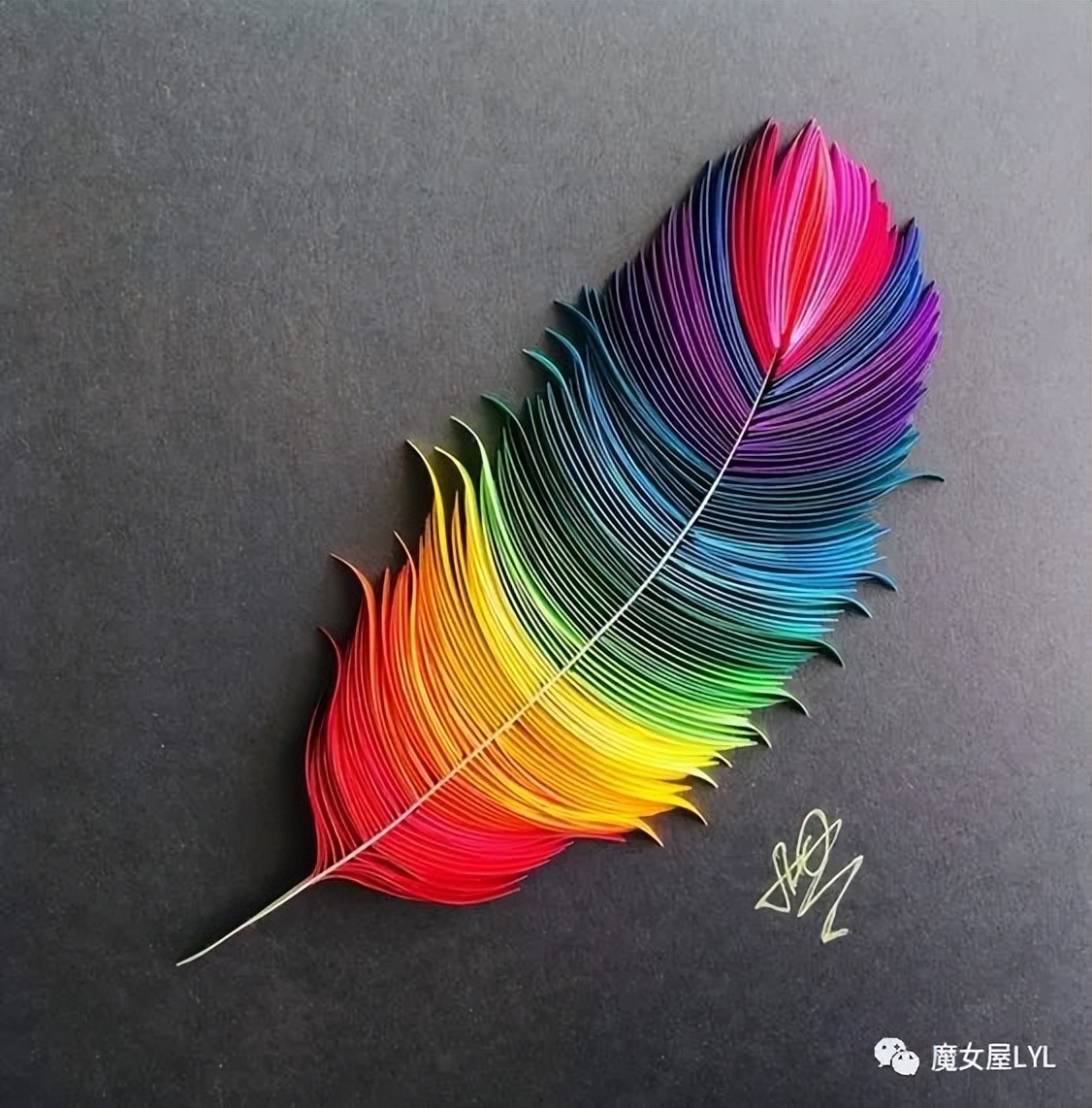 学校有趣的创意手工,羽毛创意diy