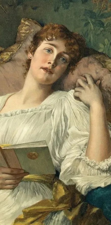 德国绘画风格独特的美女,欧洲艺术绘画女神