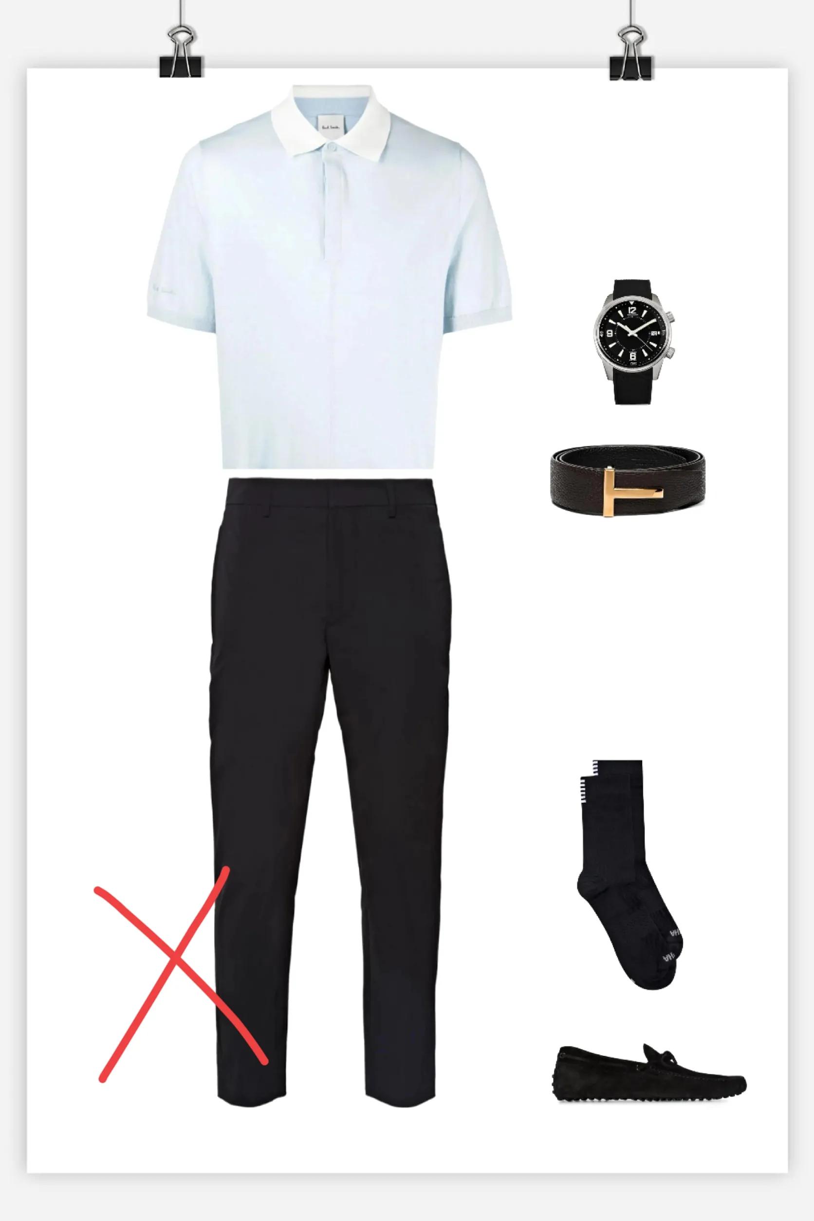 舒适的polo衫最吸引你的点,polo衫淡蓝搭配