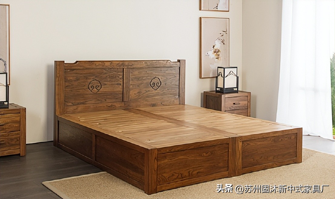 原木家具新中式空间,小户型全套原木家具风格