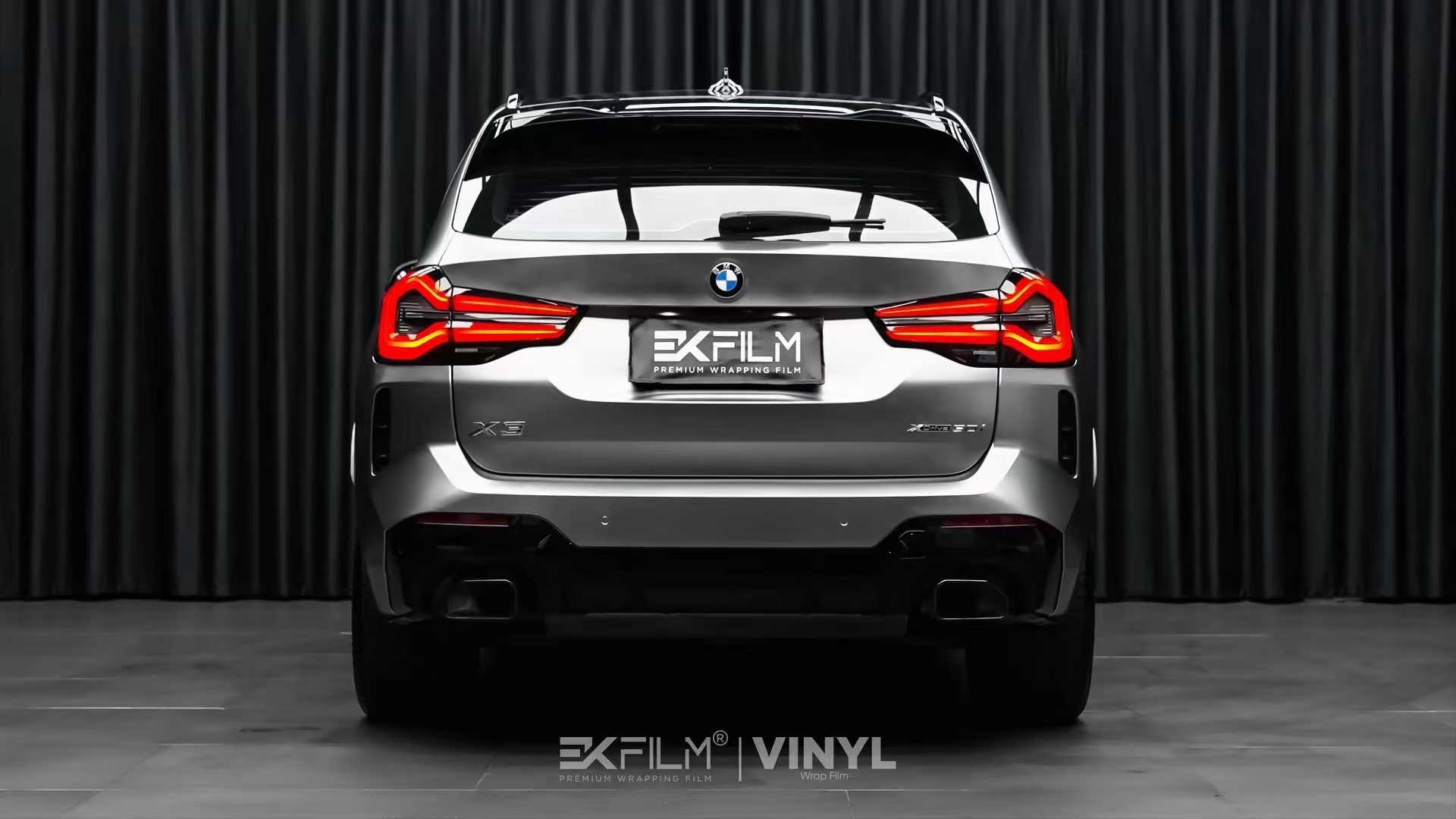 宝马x3棕色贴膜,宝马x3黑武士改色膜