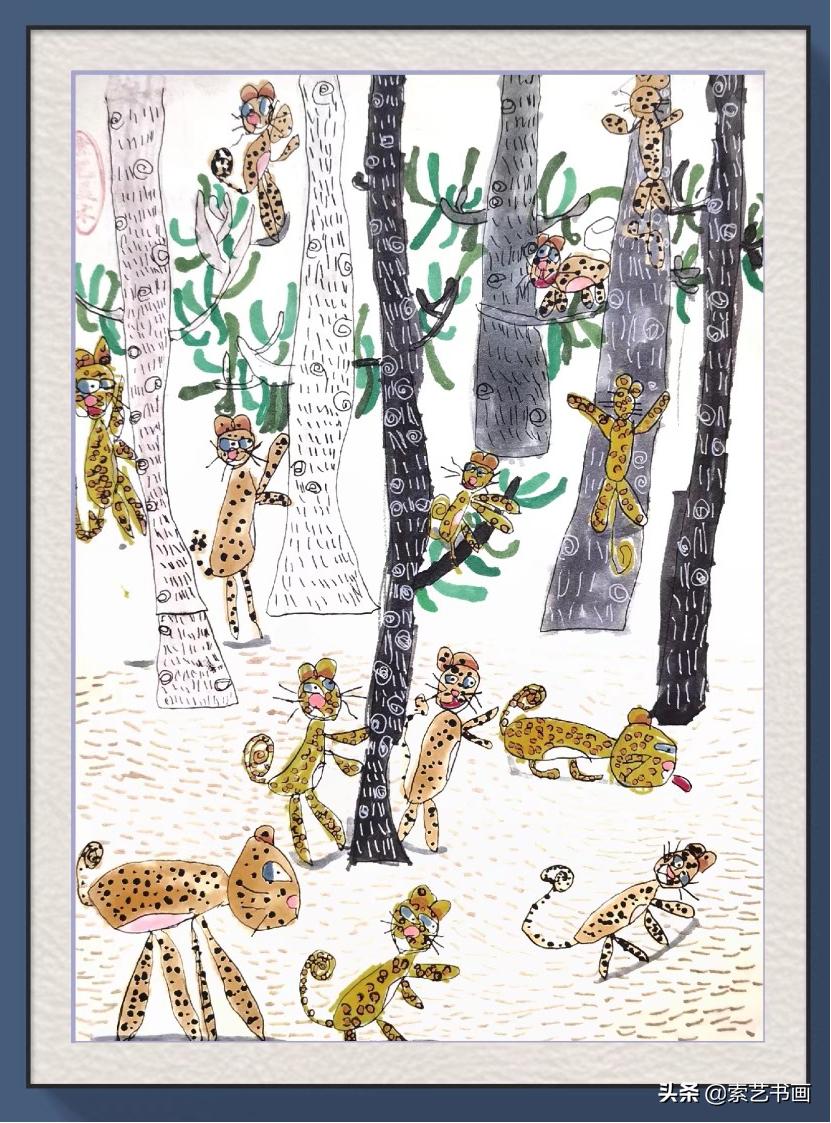 冬眠的小动物创意美术教学,幼儿美术丛林里的狮子美篇