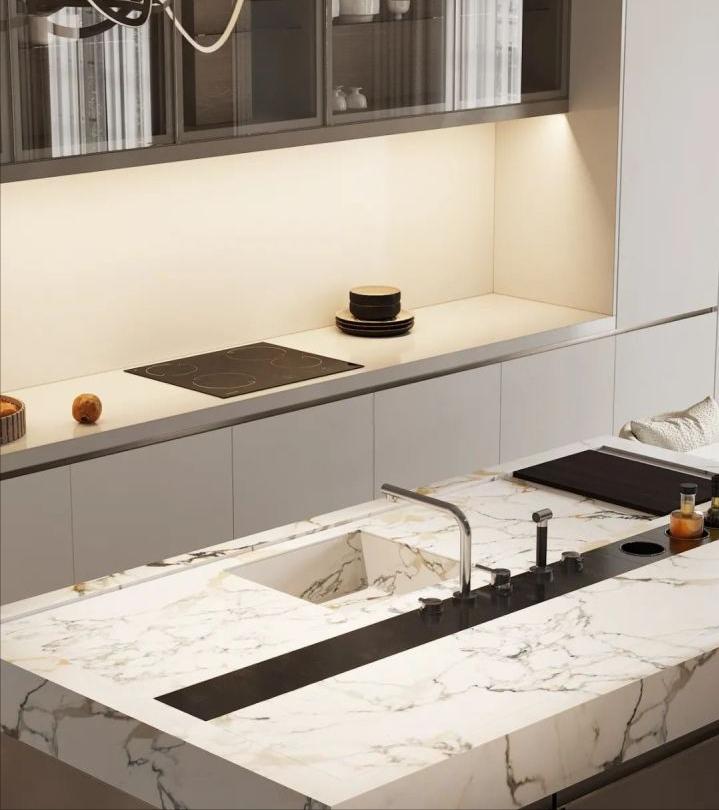 大理石灶台台面的污渍怎么去除,洗手池大理石台面污渍怎么处理