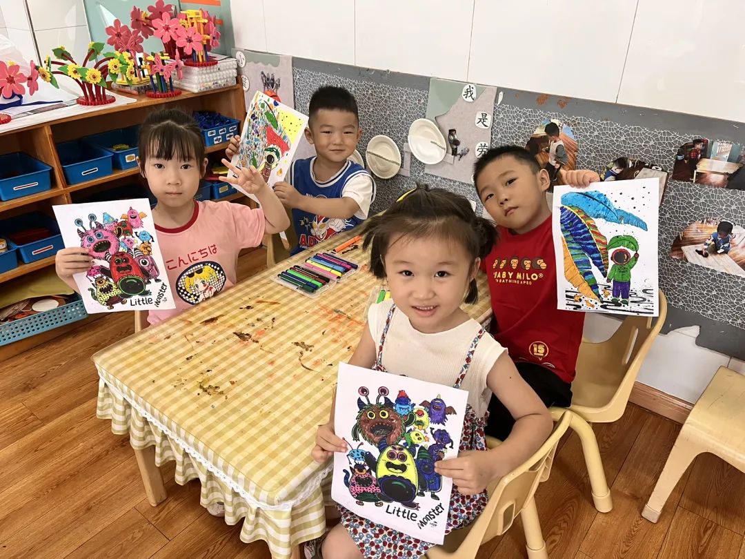 济南市美里湖中心幼儿园怎么样,幼儿园印象济南春天绘画