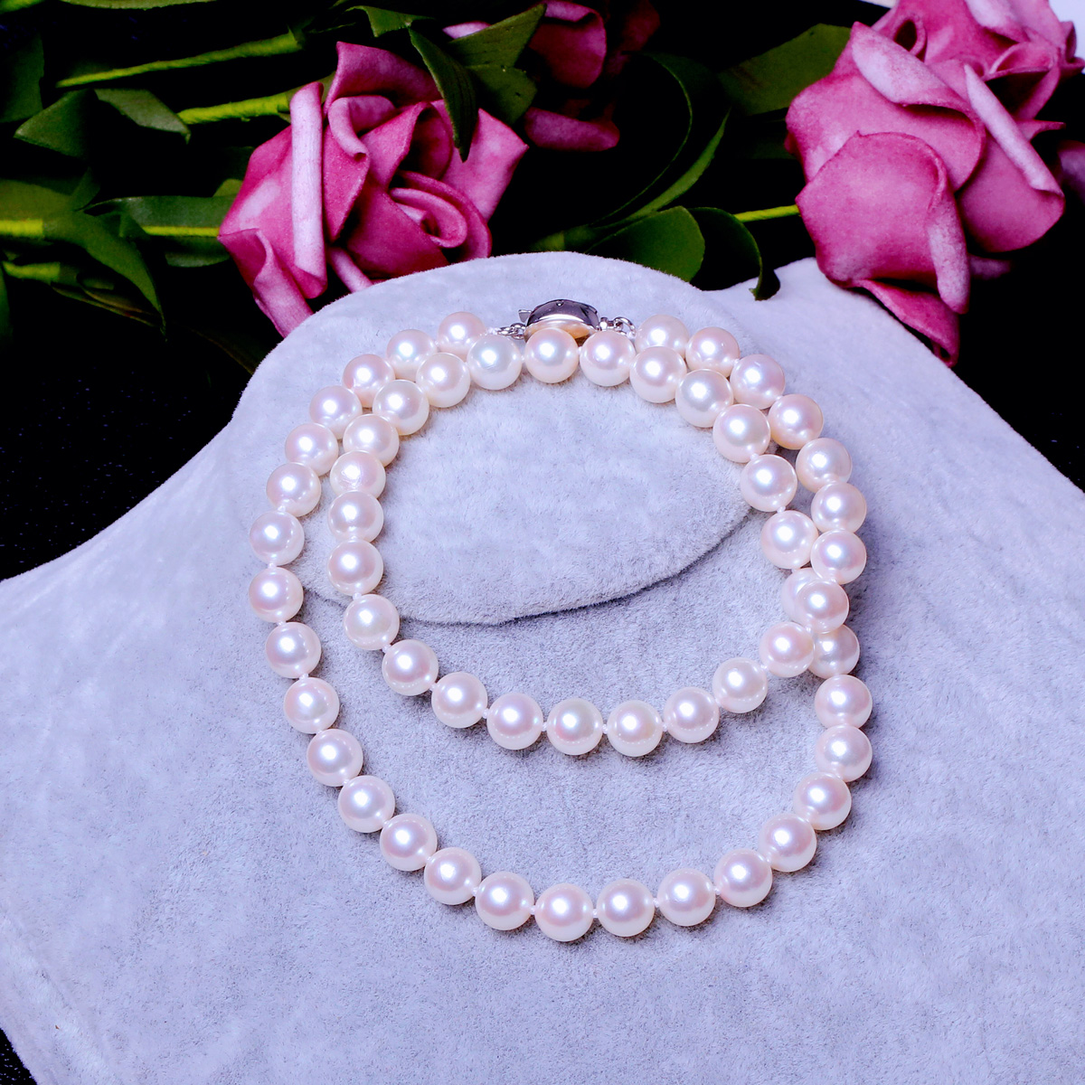 像星星一样照亮夜空,3.5-4mm的akoya珍珠项链价格