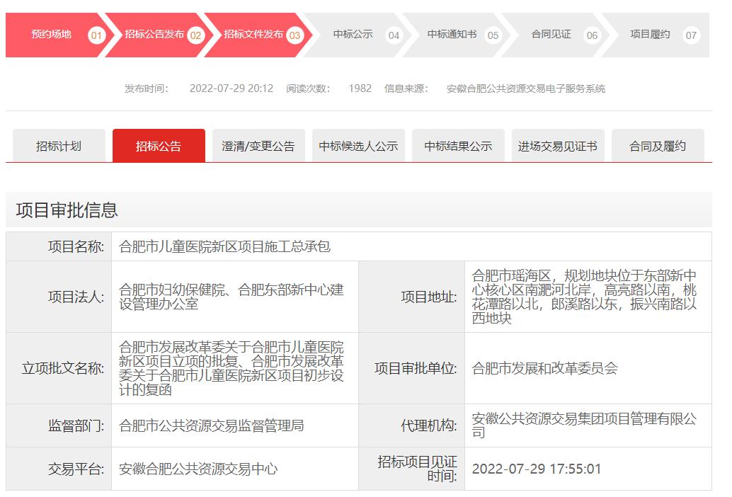 合肥东部新中心儿童医院何时开建,合肥东部新中心儿童医院效果图