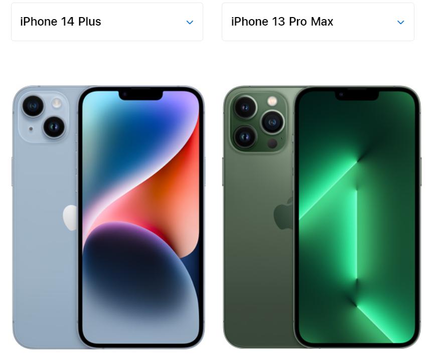 iphone7plus对比iphone13promax,苹果手机专题
