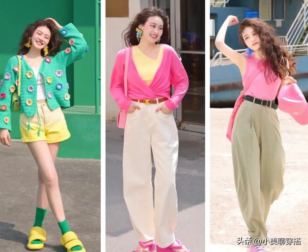 马卡龙系列高级感配色,马克龙穿衣搭配图