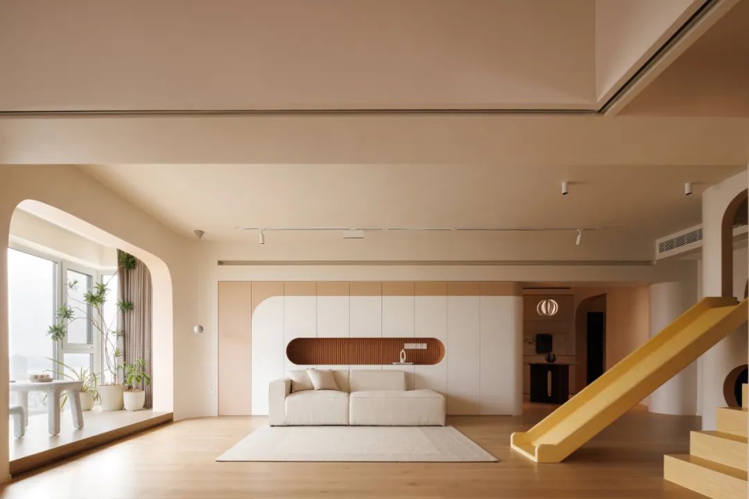 厦门夫妻的143㎡家火了，在客厅建了个游乐园，网友：孩子真幸福