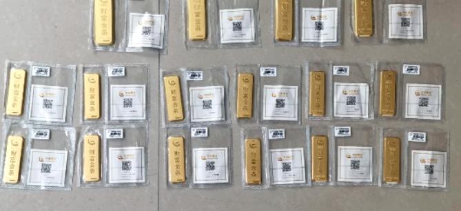 男子在金店花400万元买金条,男子花400万买光金条