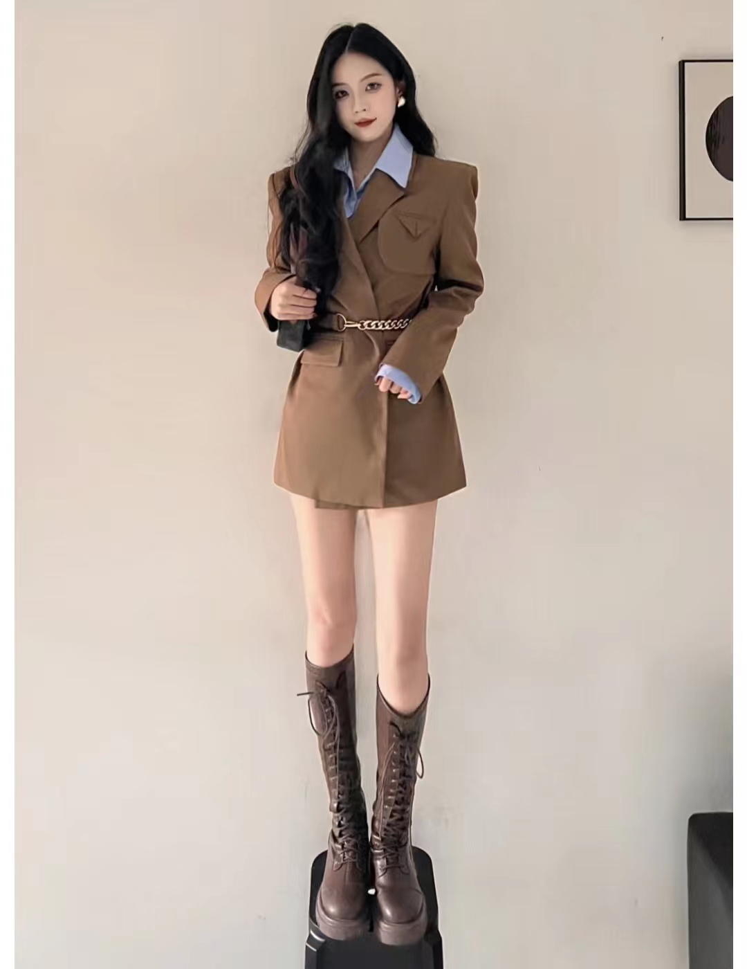 显瘦百搭又好看长筒宽靴,长筒高筒靴显瘦质感好显高