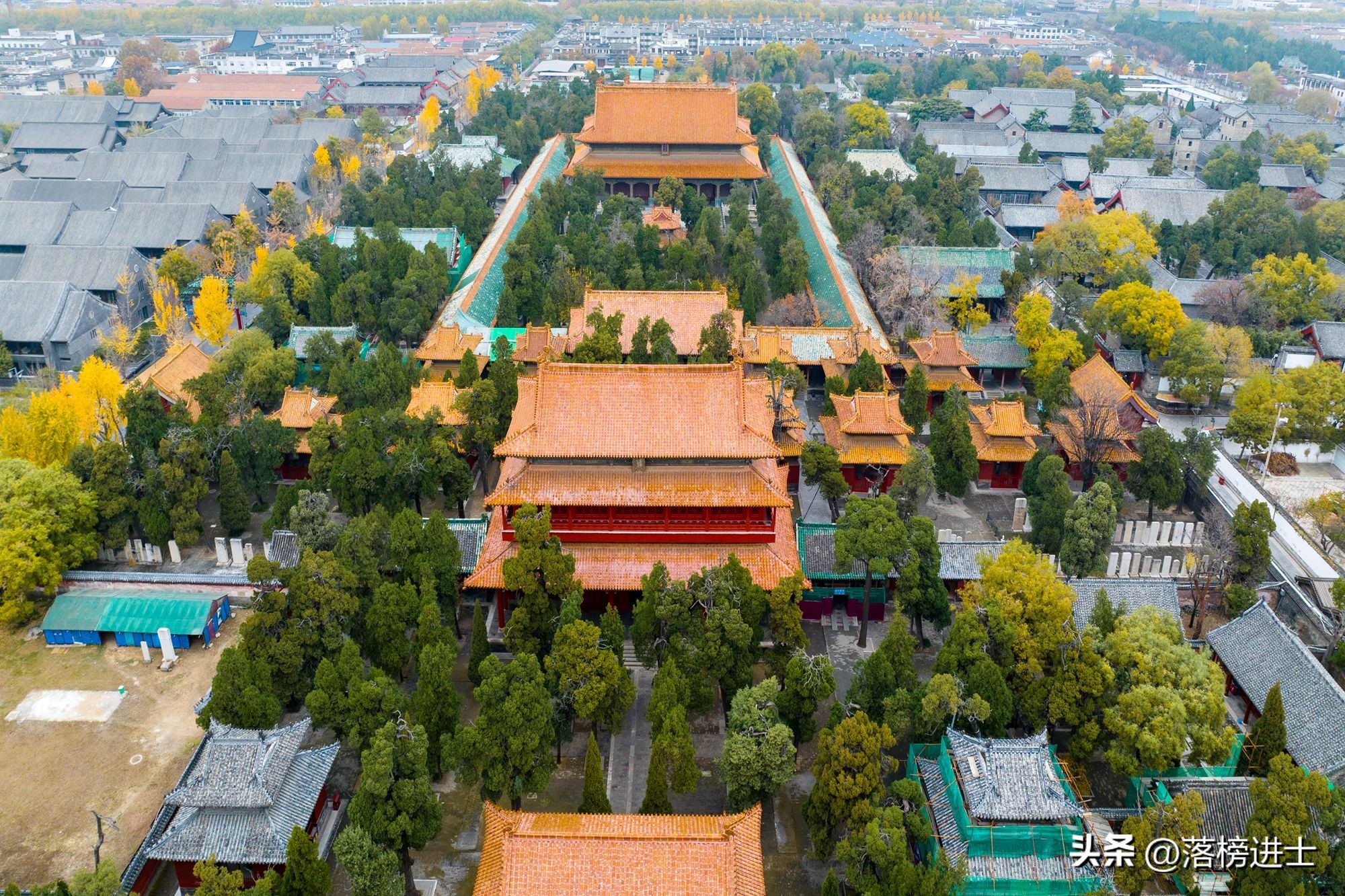 曲阜孔庙被称为文庙之首,曲阜孔庙全景