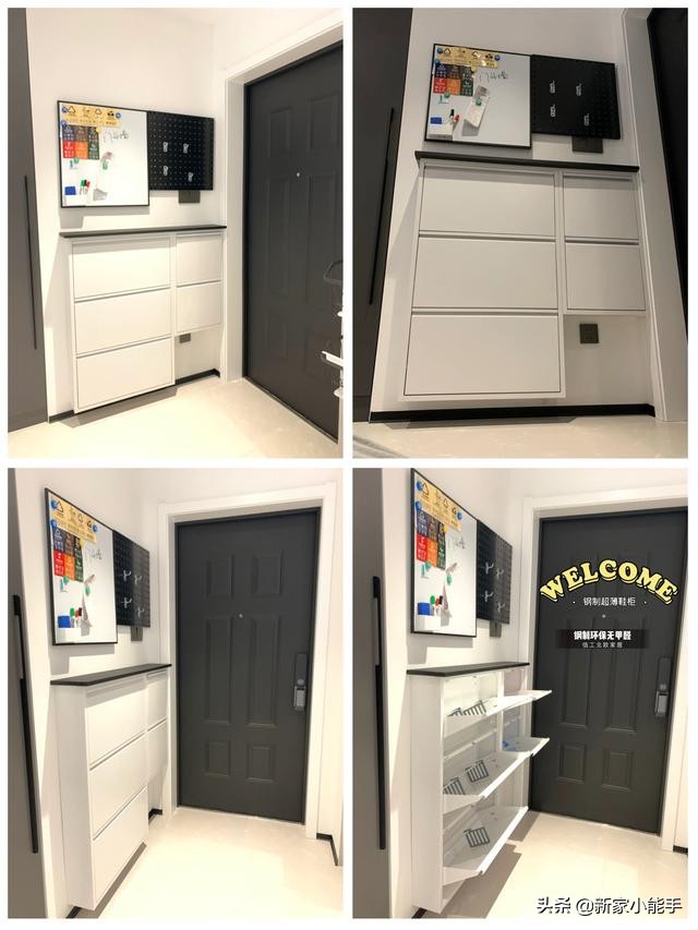 入户门鞋柜怎么设计不占空间,户型小的鞋柜怎么装修好看