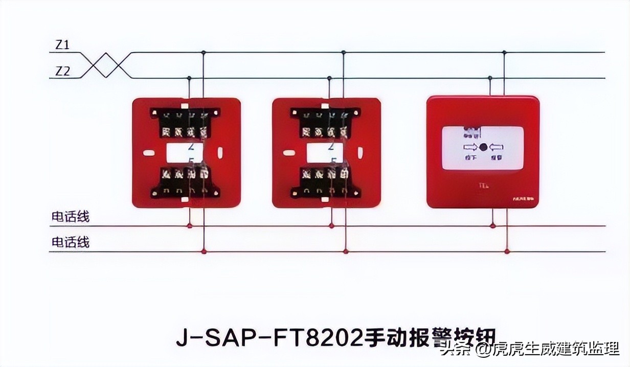 消防报警主机后面接线顺序,消防手动报警按钮接线视频