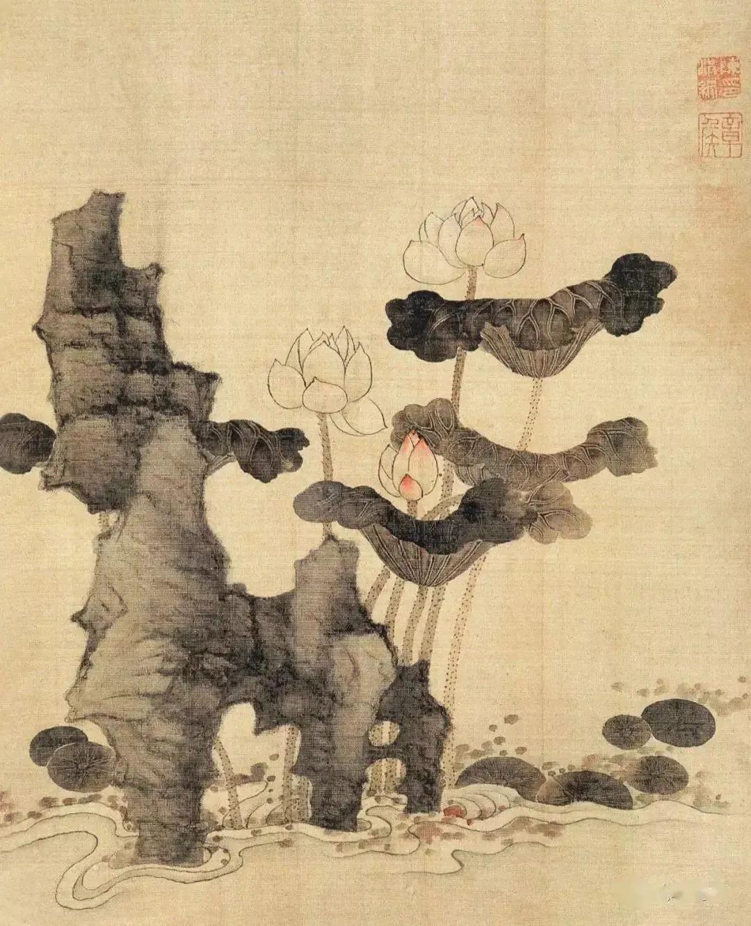 明陈洪绶人物山水花鸟册,陈洪绶明山水高士花鸟册页