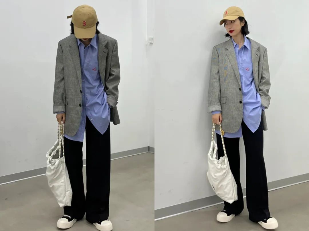 工装风穿搭周雨彤,周雨彤穿搭思路