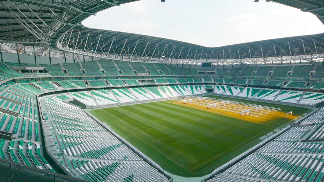 世界杯开赛，体育场里看花样