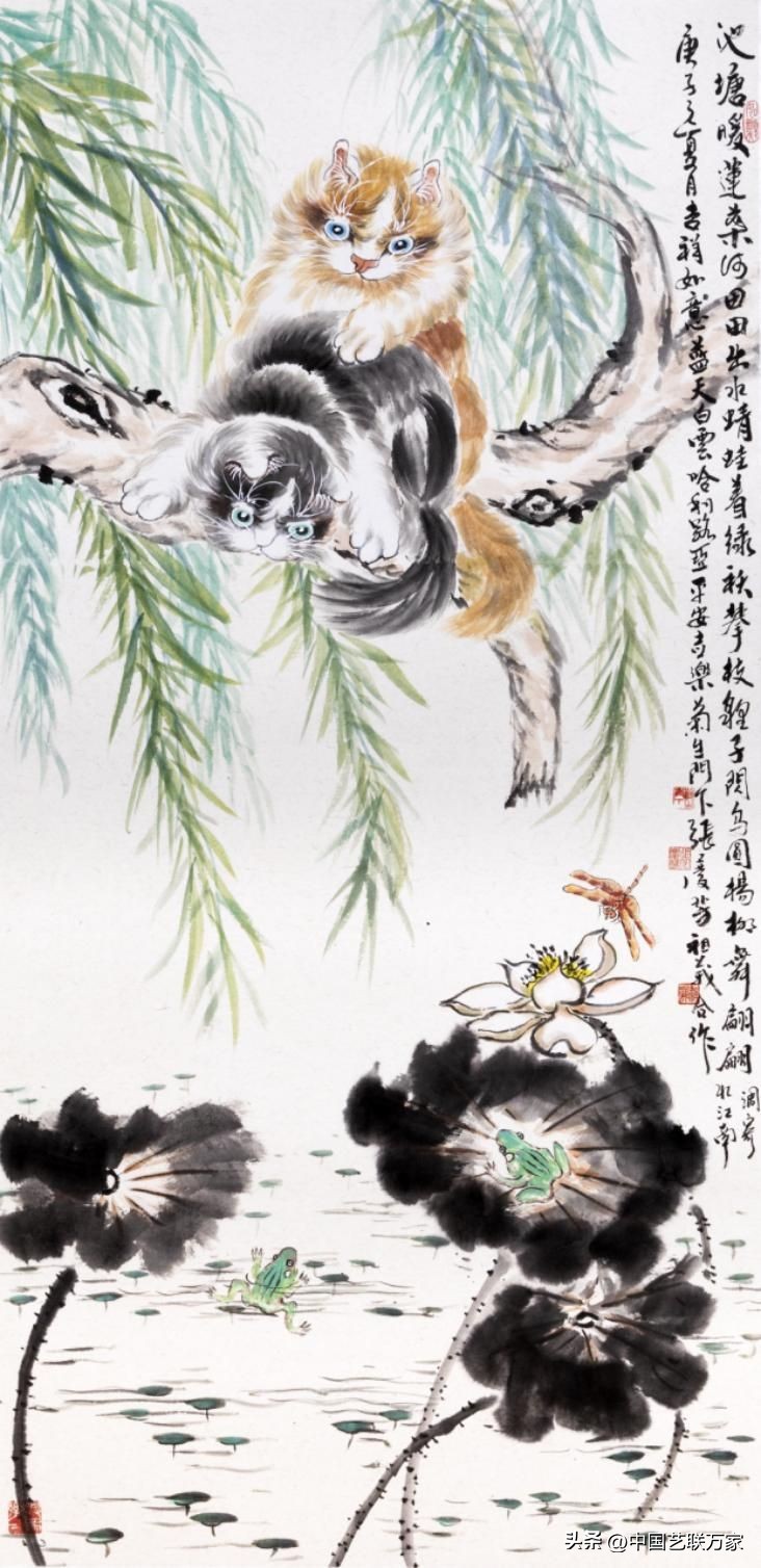 白石虾的作品欣赏,百岁绘画大师齐白石