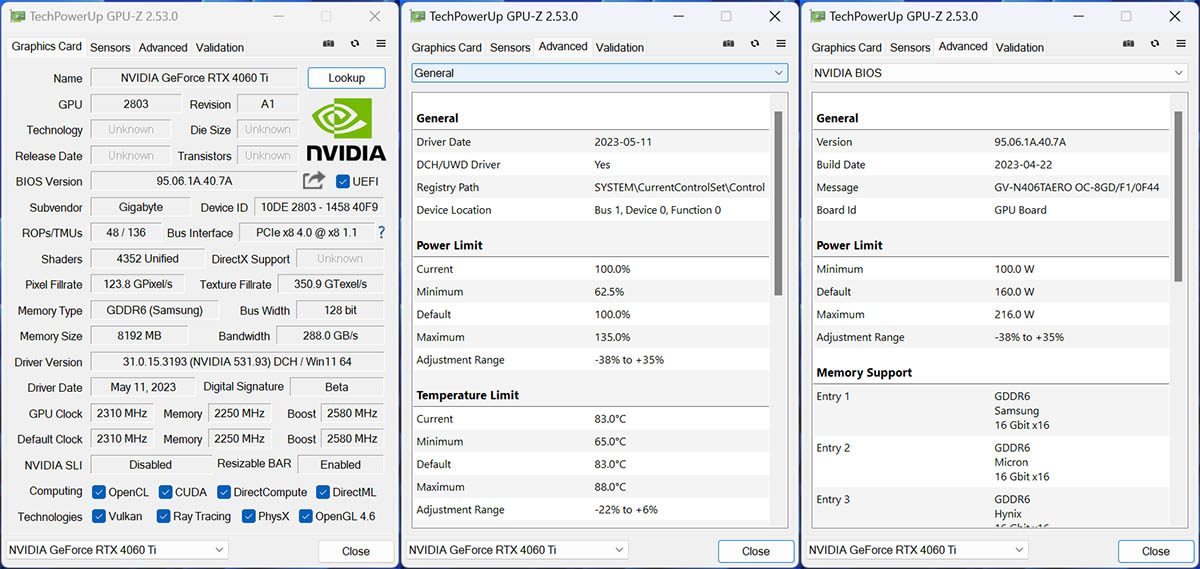技嘉RTX4060TiAEROOC8GB雪鹰显卡评测：极简外观，显存潜力可观