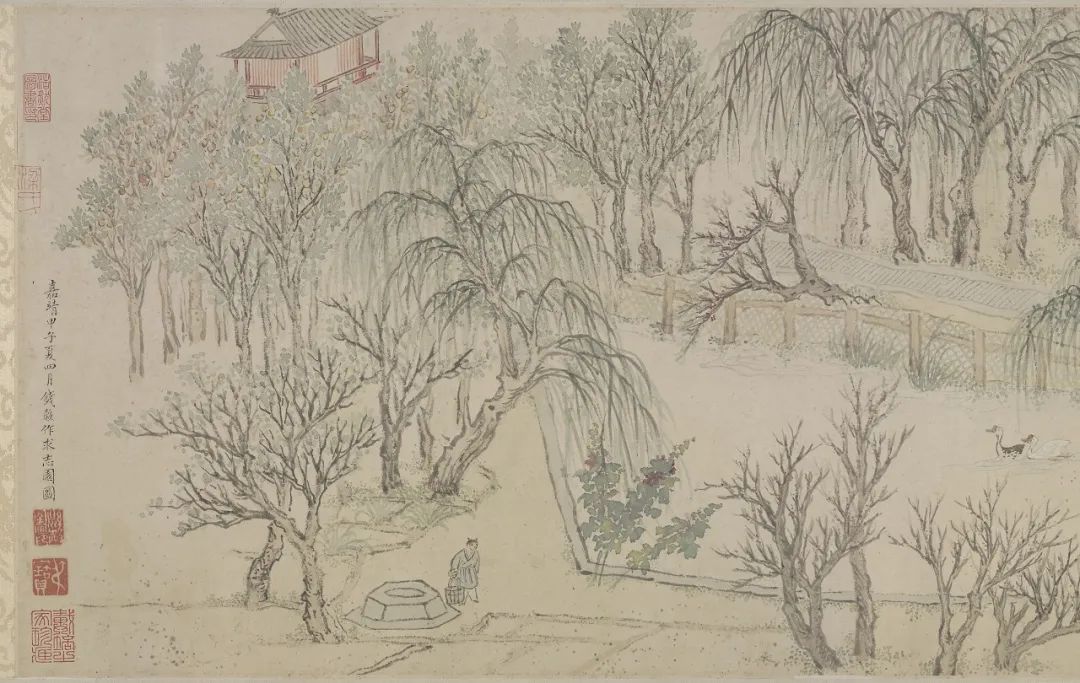 江南烟雨行舟风景图,江南山水风景欣赏